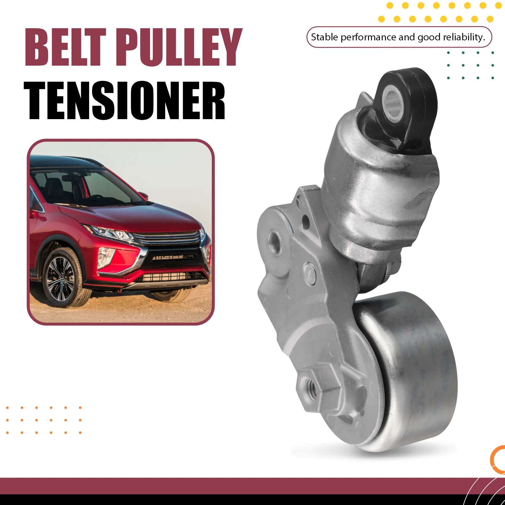 A85E-Traction System Accessories 1345A146 Car Belt Pulley Tensioner For Mitsubishi Eclipse Cross 2018-2023 1345A169