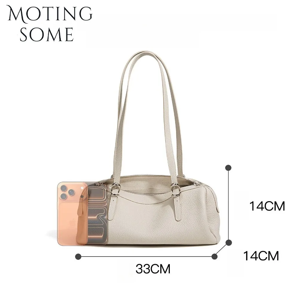 MOTINGSOME Spring Bags Woman Luxury Genuine Leather Handbag 100% Cowhide Underarm Shoulder Messenger Tote 2026 New in Purse