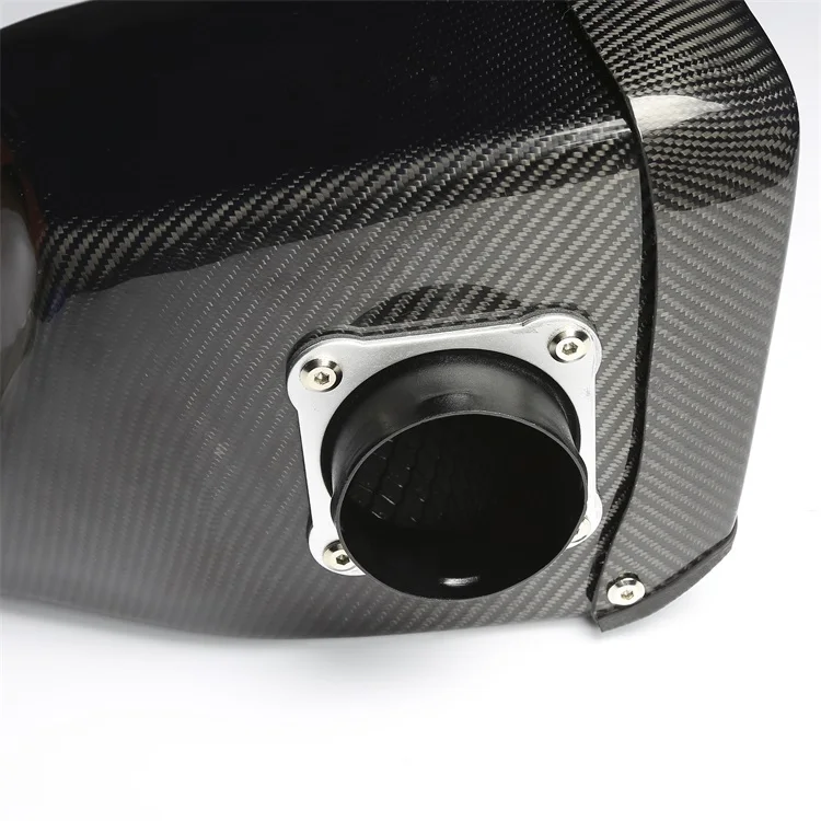 EDDYSTAR High Flow Performance Cold Air Intake Kit Car Carbon Fiber Induction Air Intake Filter Kit for Honda Civic