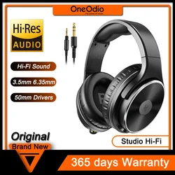 Oneodio-auriculares HI-FI de estudio, cascos con cable, sonido de alta resolución, graves profundos, controladores de neodimio de 50mm, ideales para crear música