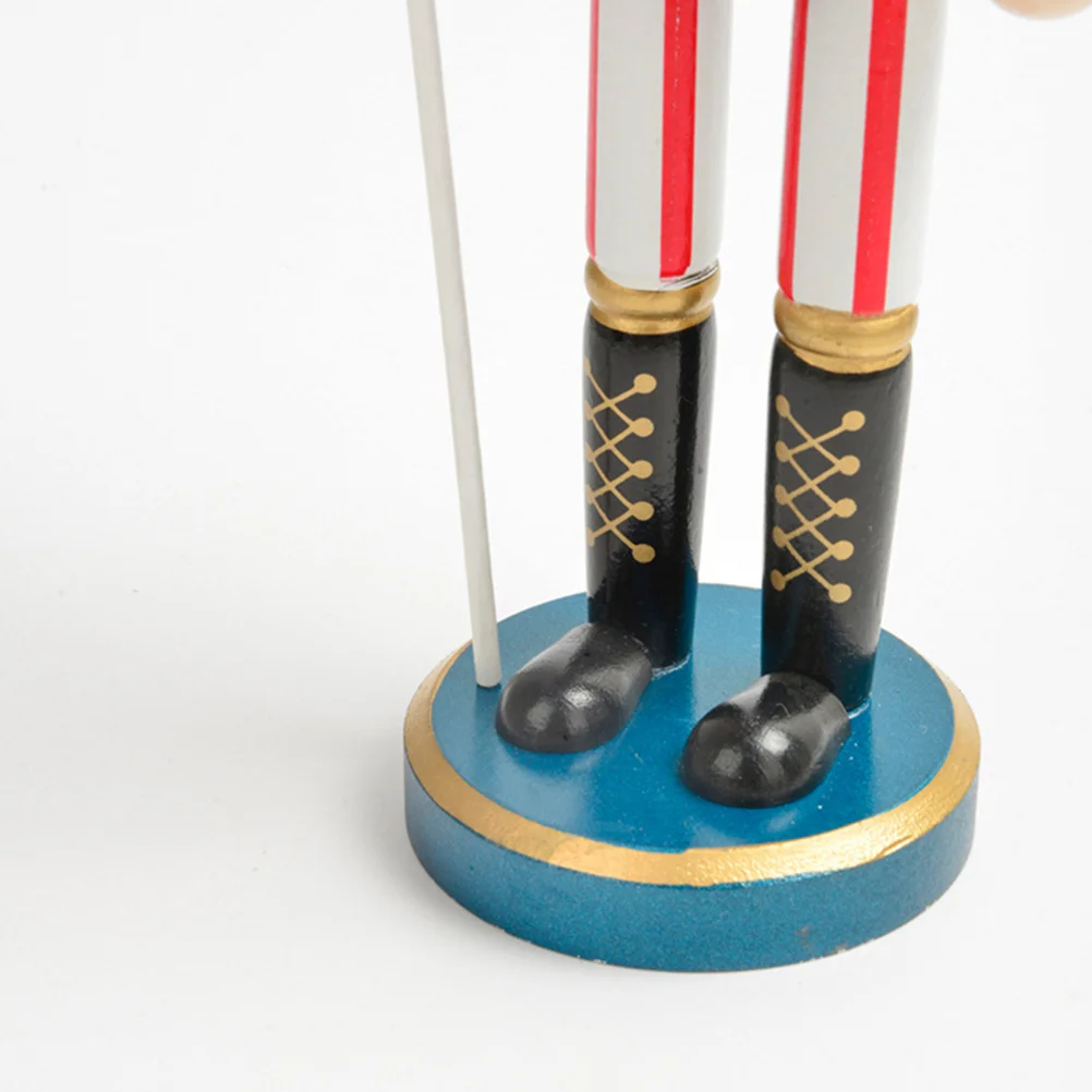 

Christmas Wooden Nutcracker Soldier American Flag Patriotic Tabletop Centerpiece Holiday Decoration Nutcracker Christmas Decor