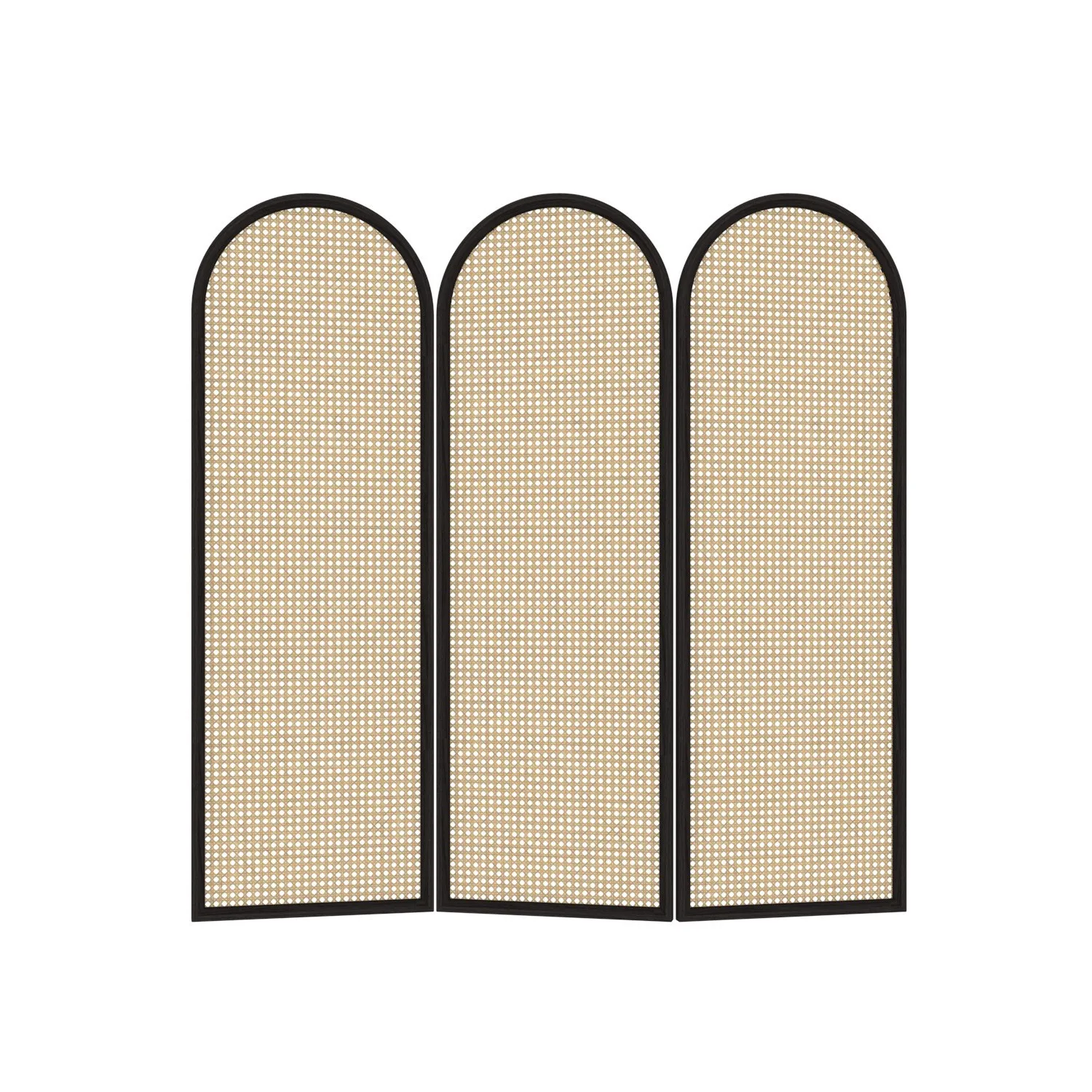 Schermo pieghevole in rattan massello personalizzabile che blocca partizioni divisorie semplici pieghevoli