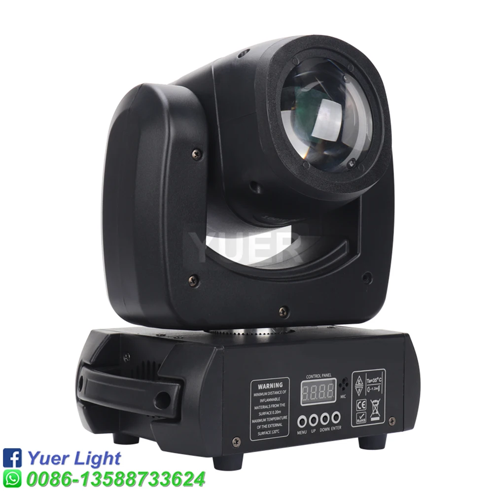 LED 120W Beam Spot Wash Gobo 18 Face Roto Prism 100W Moving Head Lights Super Bright Dj Disco Light Stage Party Lighting YUER