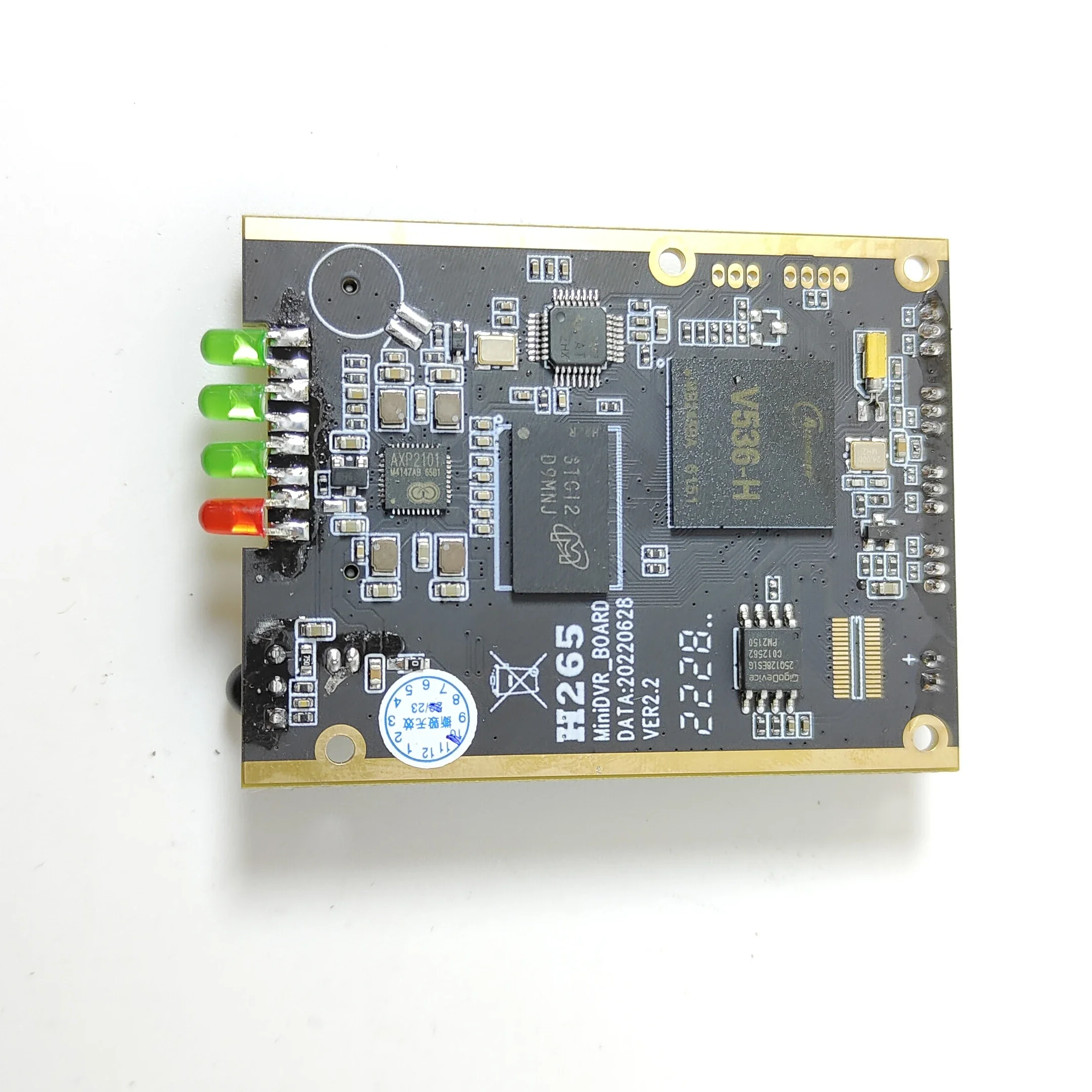 Módulo de placa de grabación de vídeo DVR, Cctv de minicámara 1 canal, placa de Control remoto infrarrojo, compatible con tarjeta de 32GB