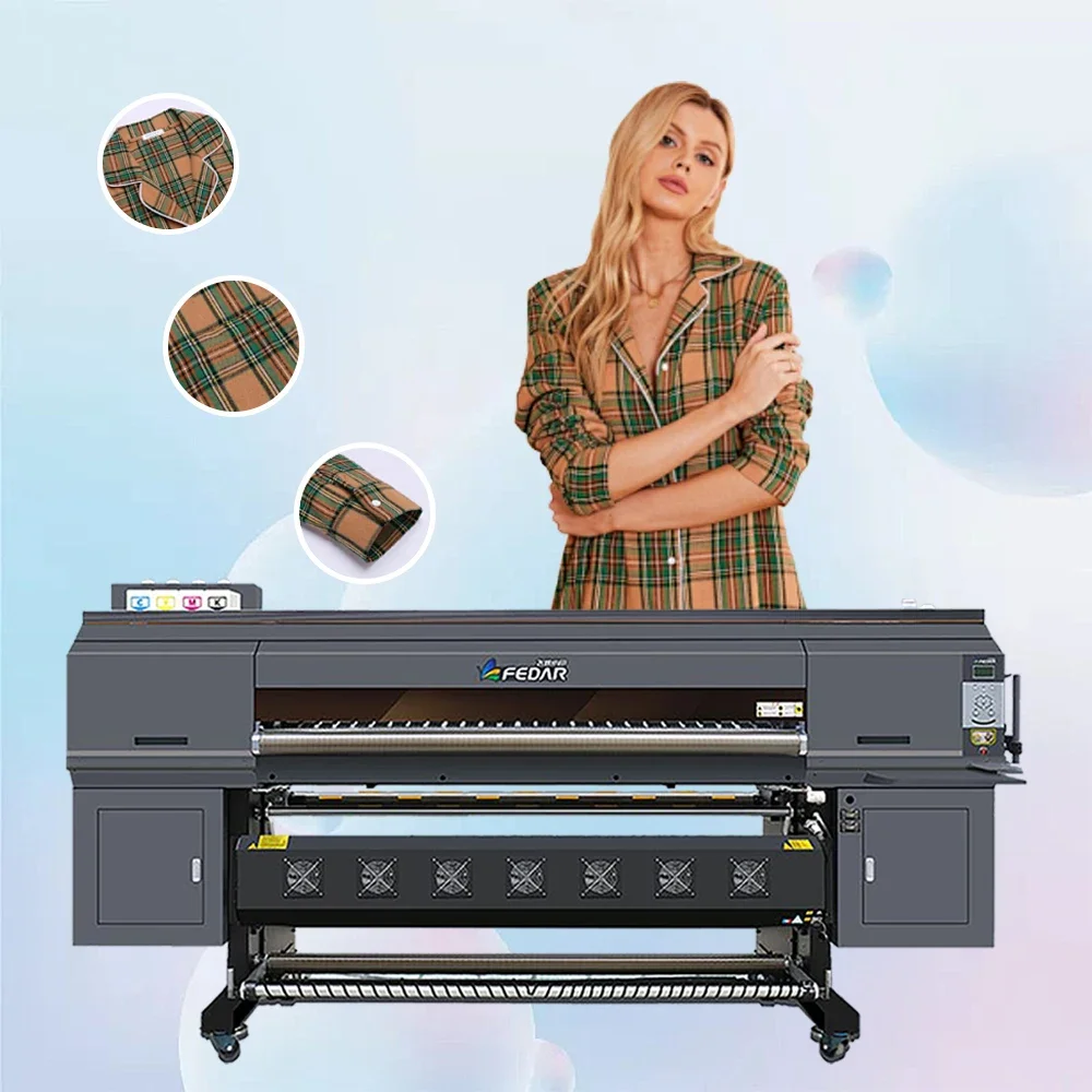 Factory  8 Head 1.9m large format heat transfer  Printer For Printing Shops and clothes with i3200 printhead