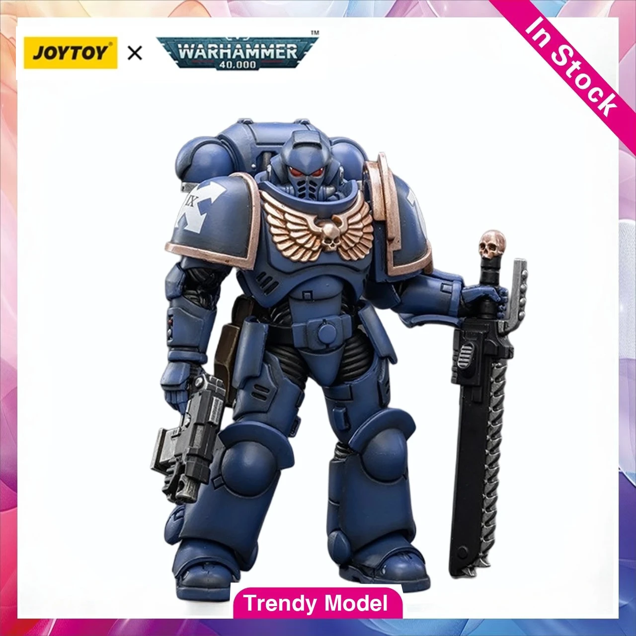 

【TM】In Stock JOYTOY Warhammer 40K Ultramarines Outriders Brother Catonus1/18 Action Figures Model Toy Gift Collection