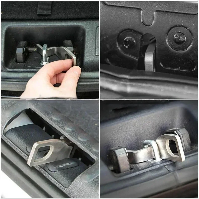 Stainless Steel Car Tailgate Standoff Holder Bracket Hook Fresh Air Vent Lock Extension for VW T5 T6 California Camping Multivan