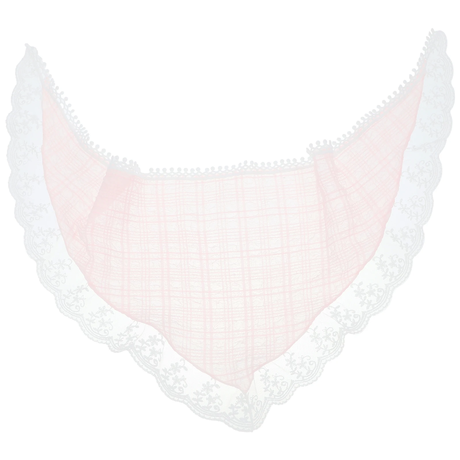 

Flower Hair Triangle Pink Elastic Bandana Headband Lace Lace Headband Accessories Women Hair Triangle Scarf Bandana