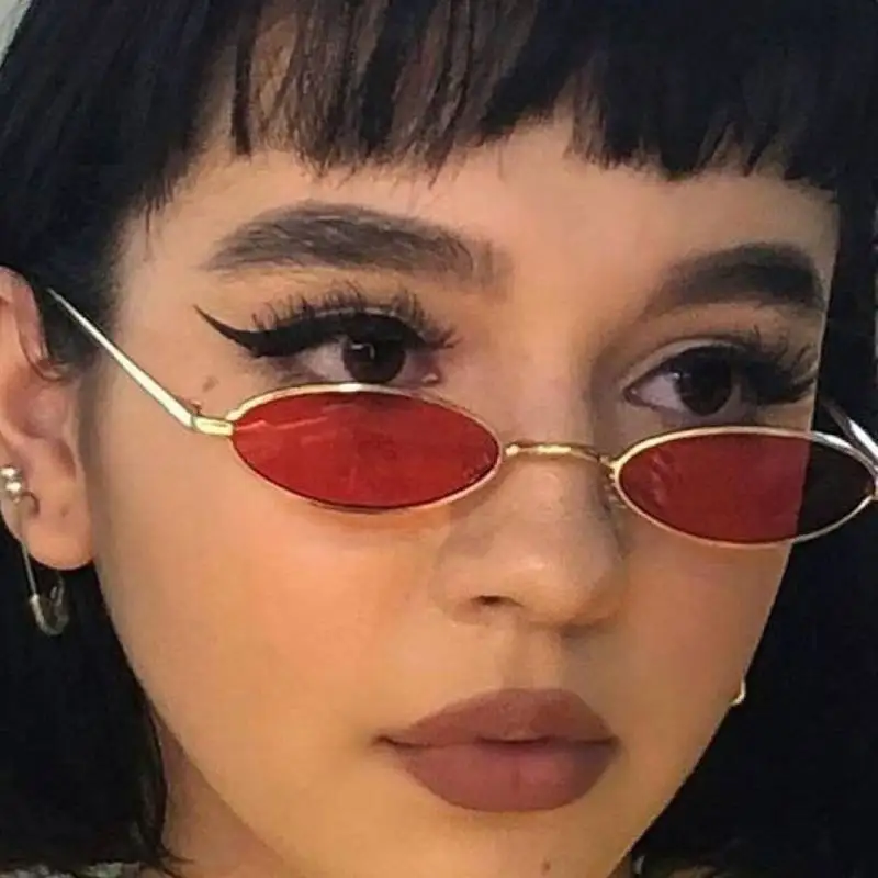 Small Oval Sunglasses  Men Women 2026 Retro Designer Sun glasses UV400 Vintage Punk Sunglass for Party Eyewear gafas de sol