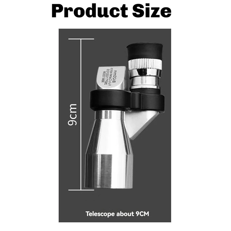 تلسكوب الهاتف المحمول 8X20 HD ضوء منخفض للرؤية الليلية جيب التكبير أحادي تلسكوب الصيد في الهواء الطلق التخييم مناظير