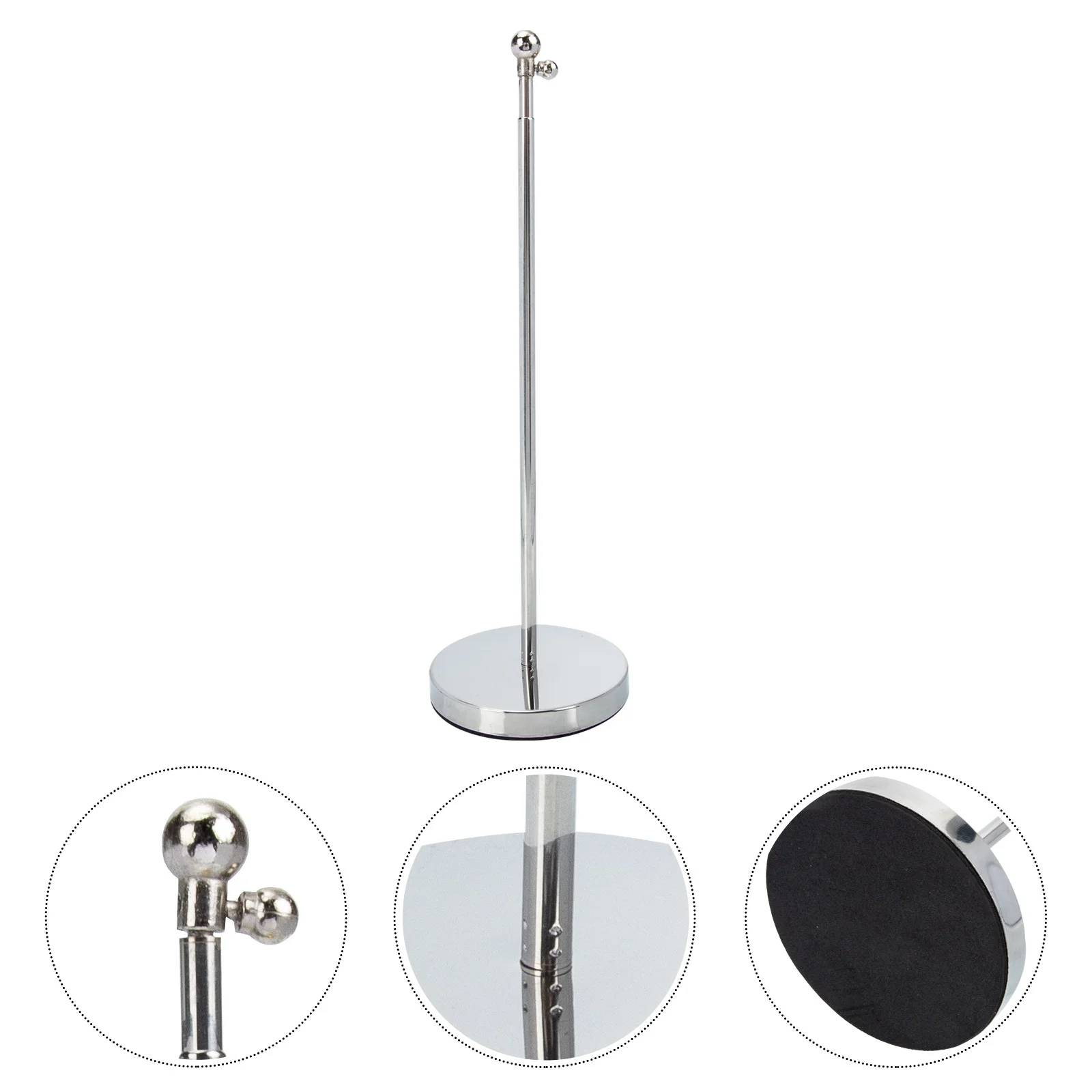 

Telescopic Flagpole Holder Office Decor Wear-resistant Base Desktop Stand Household