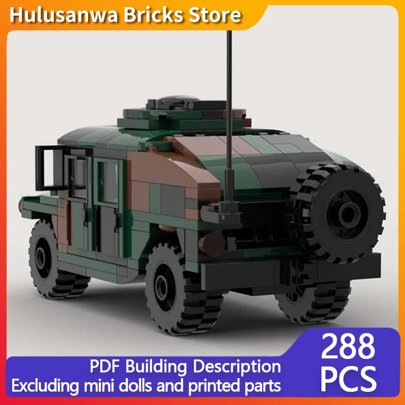 

Military Off-Road Vehicle Model MOC Building Bricks War Equipment Modular Technology Assemble Children Toys Suit Gifts Holiday