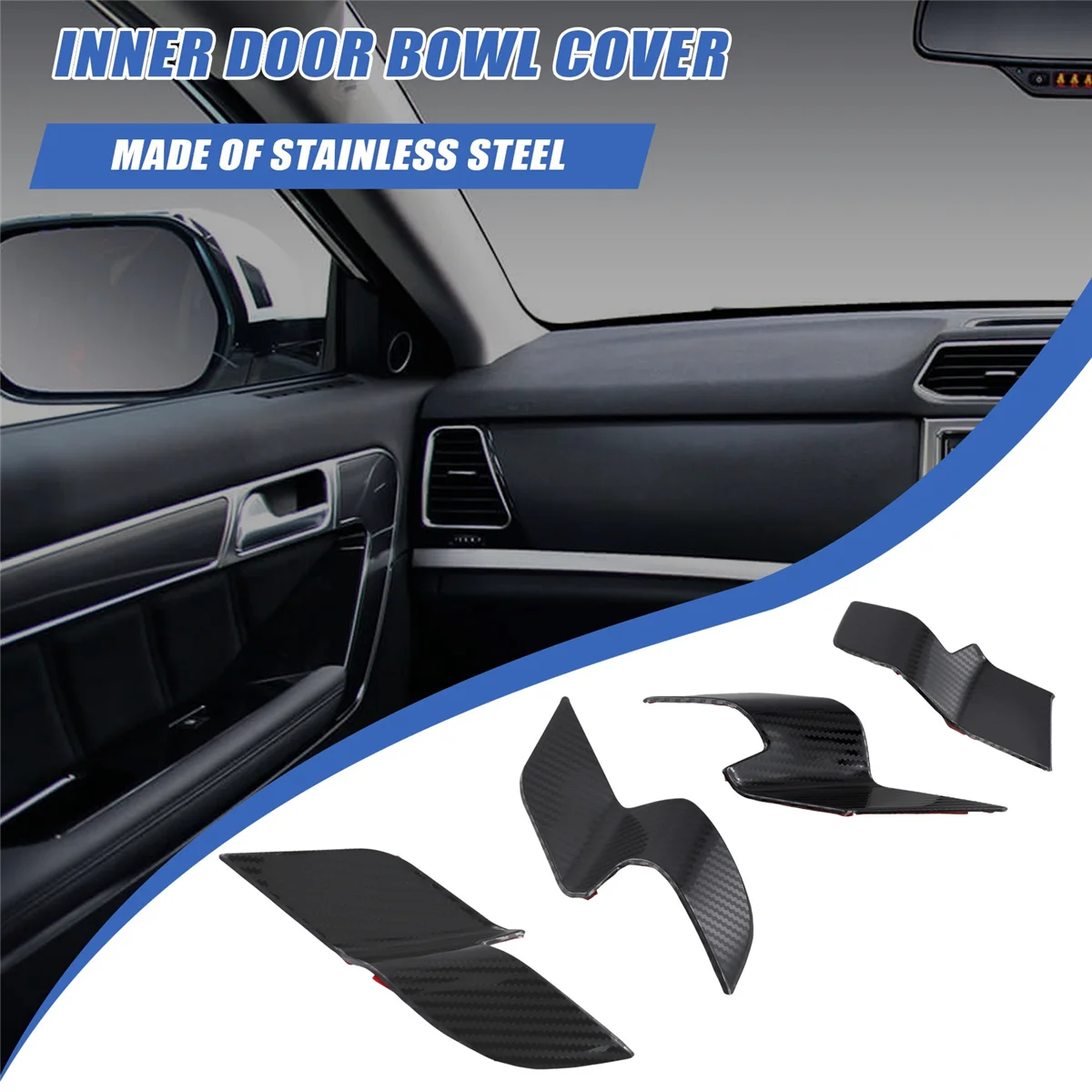 

Trending For H6 3rd Gen 2021-2023 Car Inner Door Handle Bowl Cover Trim Interior Accessories Carbo