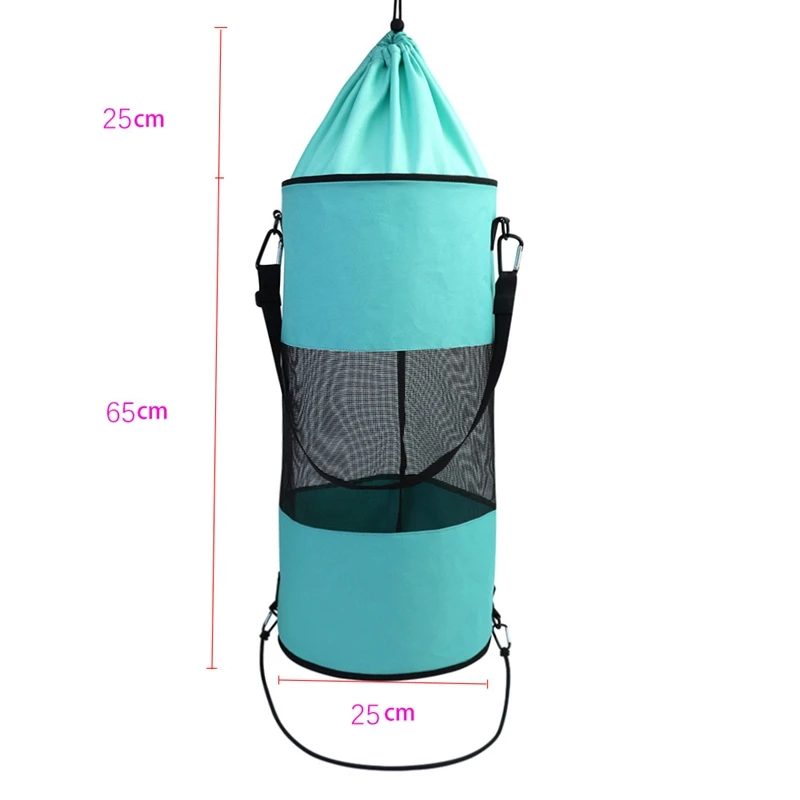 Boat Trash Bag,Oxford Cloth Portable Outdoor Mesh Trash Bag Storage Organizer For Your Boat,Kayak,Yachts,Or Camper