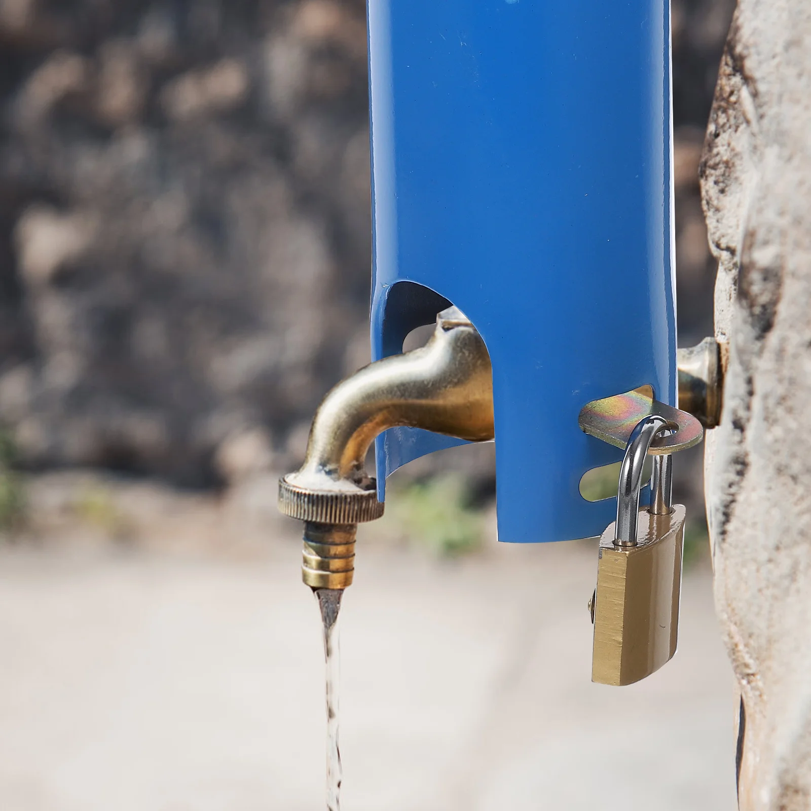 

1Set Outdoor Faucet Lock Anti-Theft Waterproof Sturdy for Gardens Yards Office Buildings Schools Parks Faucet