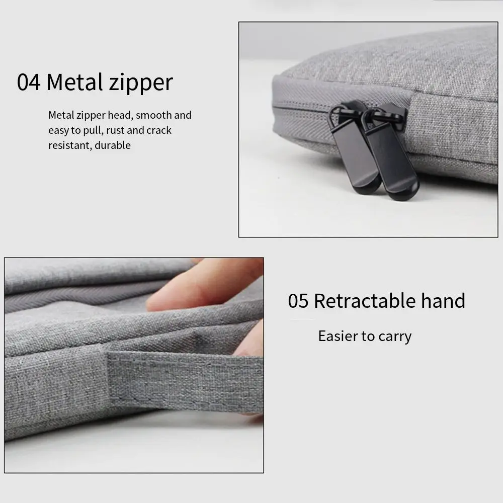 Waterproof Laptop Sleeve Case Shockproof Portable Protective Computer Cover Durable Multi Size Laptop Handbag Travel