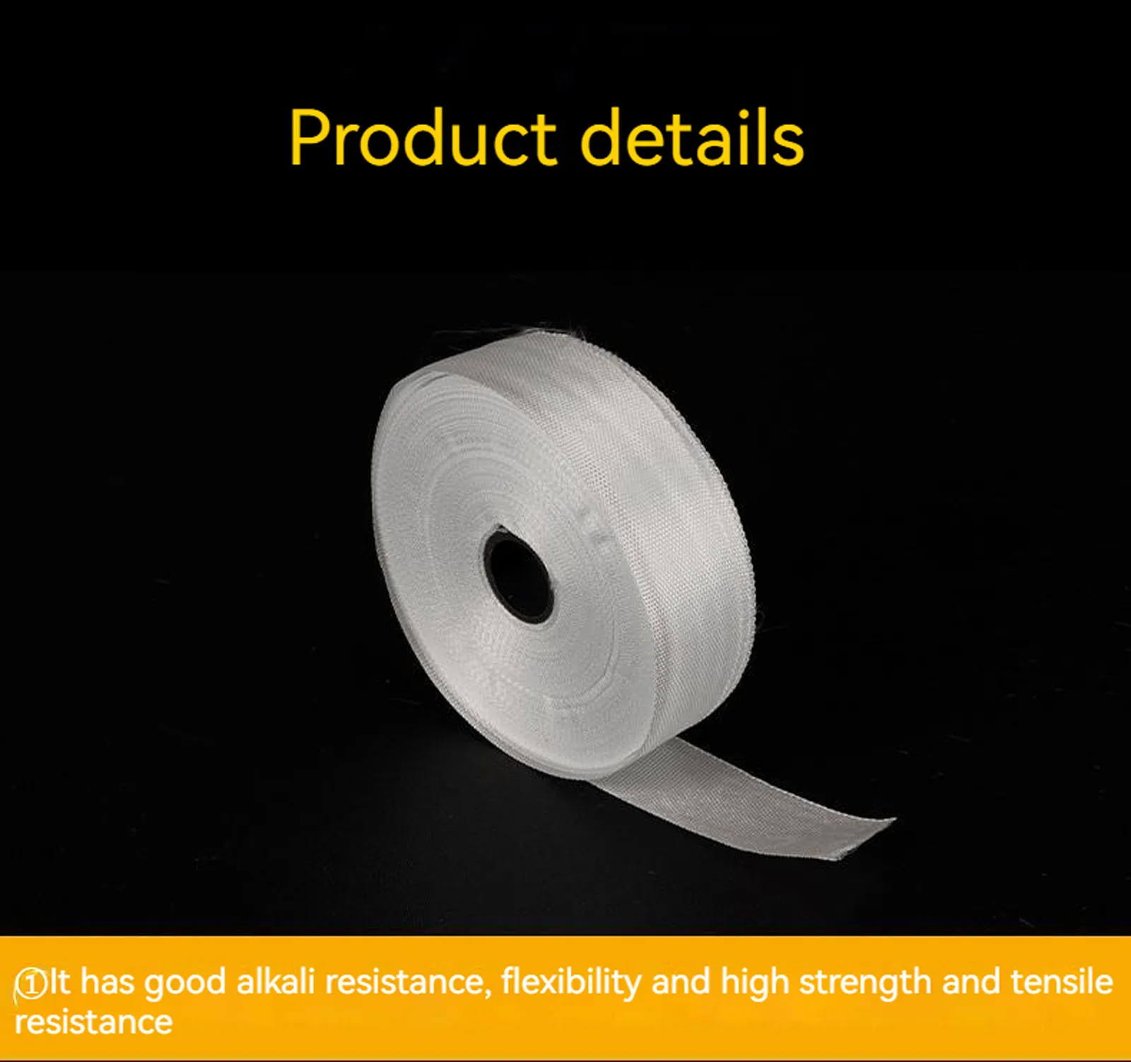 US Stock 1 rotolo di nastro in tessuto di fibra di vetro E-Glass 2 "larghezza 27 metri 50 mm x 25 m Tessuto semplice in fibra