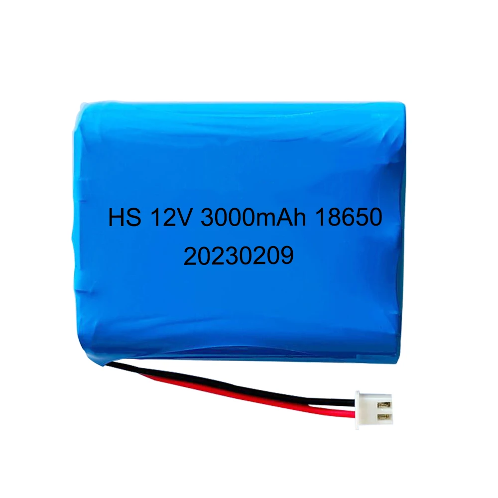 lithium-ion Battery 12V 18650 3000mAh pack Monitor CCTV Camera battery 12.6 V 11.1V rechargable 18650 battery