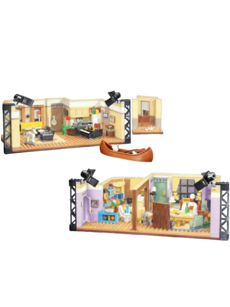 

2025 Популярное здание в квартире на месте, сборка, строительные блоки, украшения, подарки своими руками для друзей и детей, 2048 штук