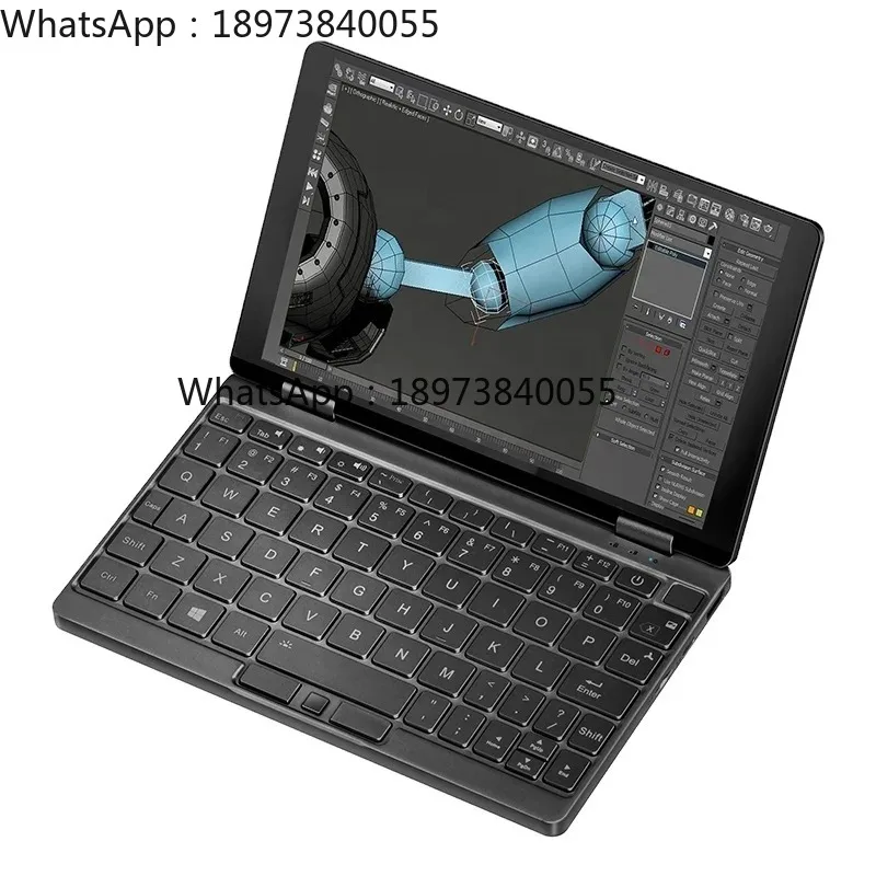 Newest 8.4 inch Pocket Laptop 8GB/256GB Netbooks Win 10 Notebook Computer Mini PC Touchscreen Backlit Keyboard Gaming Laptop