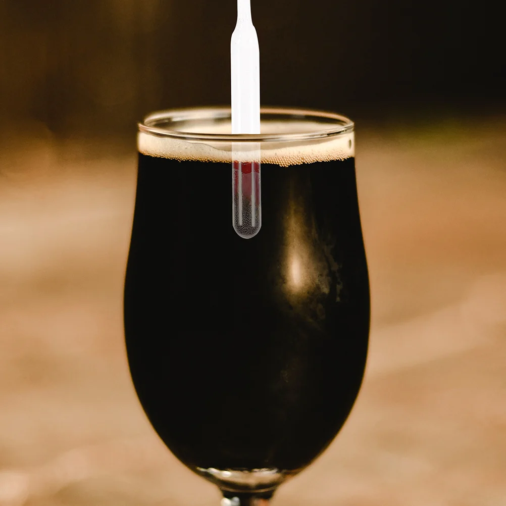 

2pcs Sugar Hydrometer Wine Beer Alcohol Scale Liquid Specific Gravity Tester For Measuring Fermentation Proof 0-200