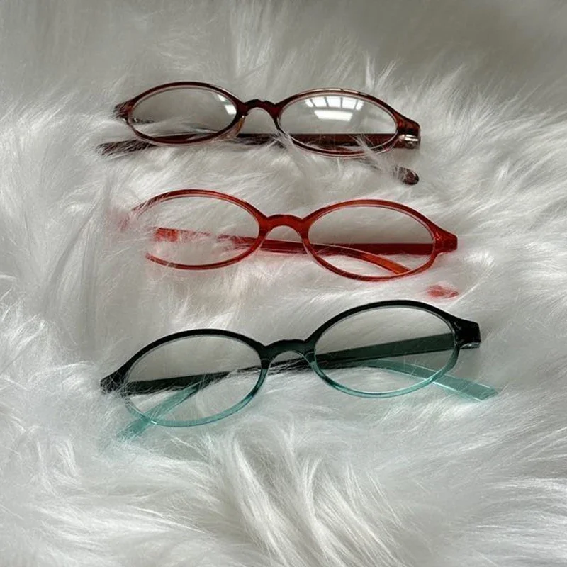 Vintage Little Square Frame Glasses Women Y2K Retro Anti-blue Light Eyeglasses Red Green Computer Spectacle Eyewears Goggles