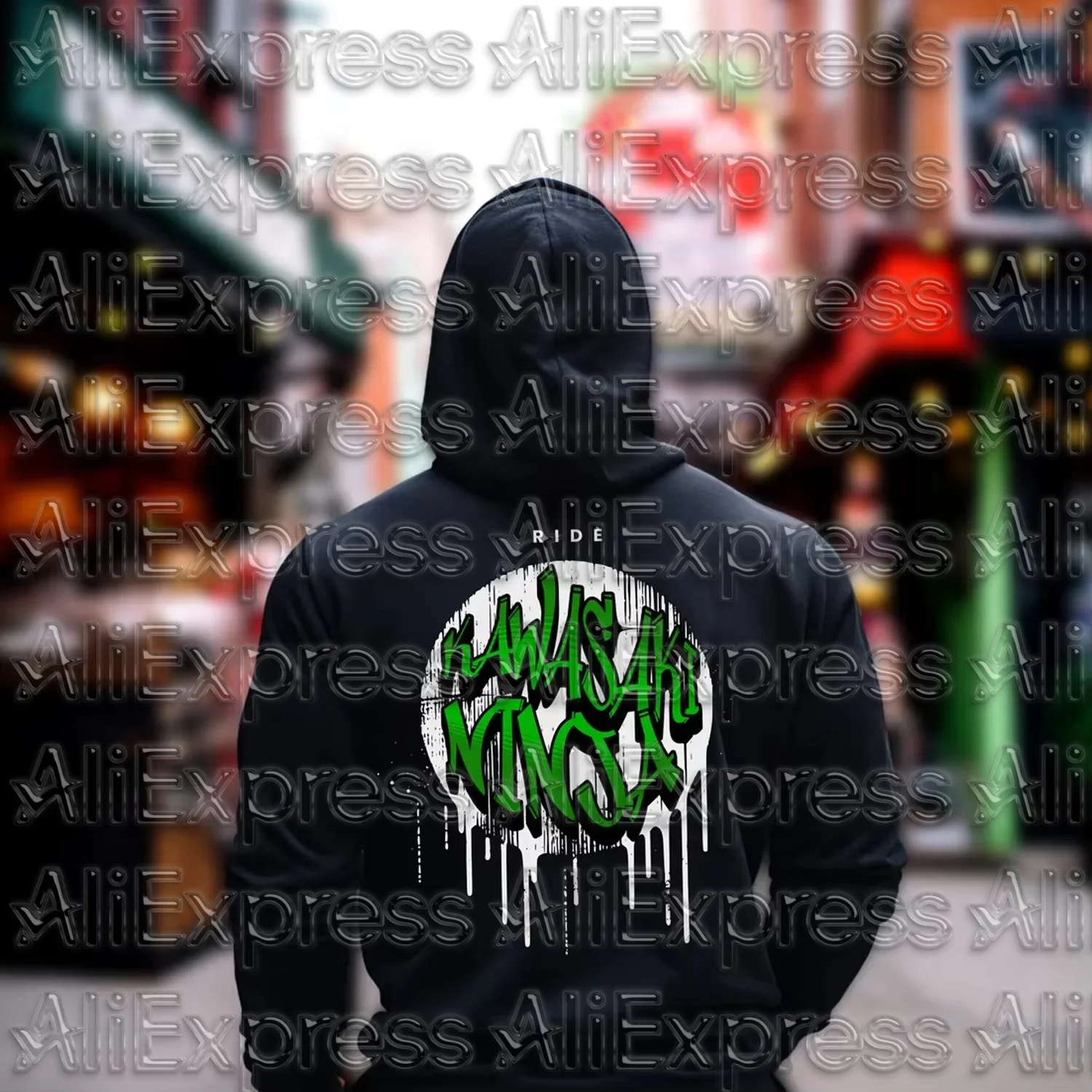 

Kawasaki Summer 3D Mesh Breathable Quick Drying Hooded Sweatshirt Motorcycle Racing Long Sleeved Sportswear Men Women Top