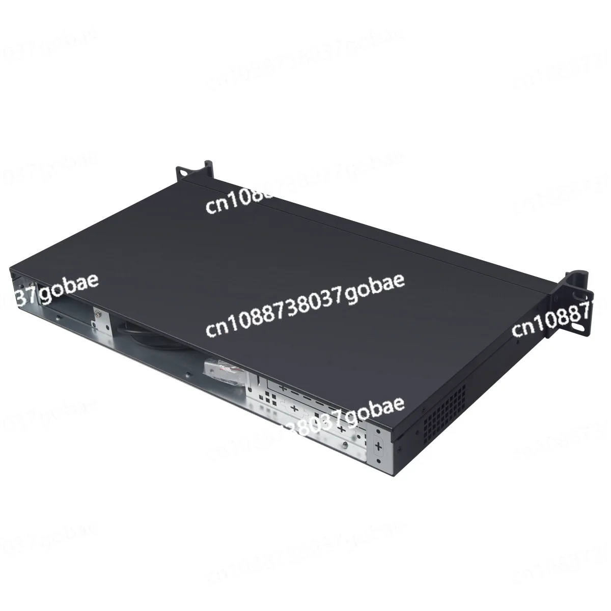 1U250 industrial control chassis 19 inches 17 * 17CM main board aluminum profile front panel black upper cover non-porous