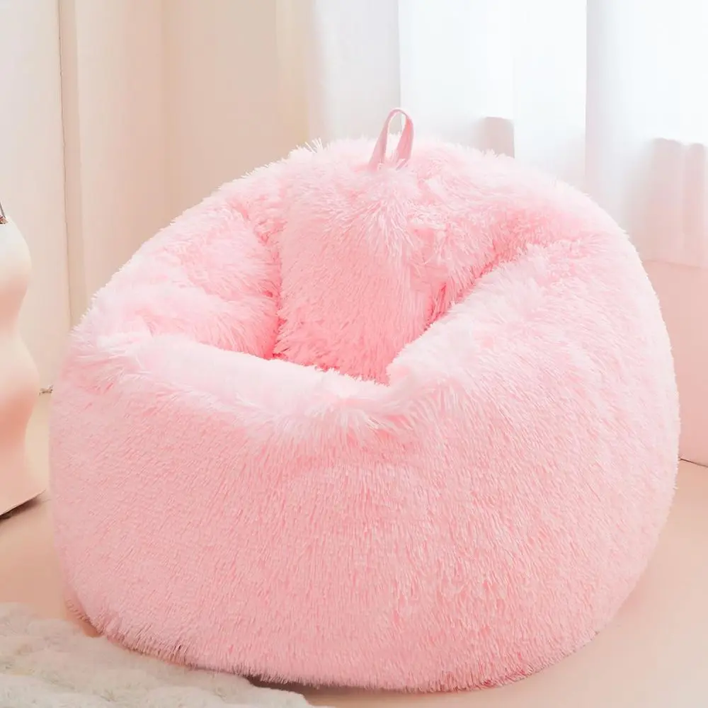 

luy sot pink bean bag chair cover, or Living Room (No iller), plush aux ur Stued Animal Storage Big Gaming Bean Bag Chair Cover