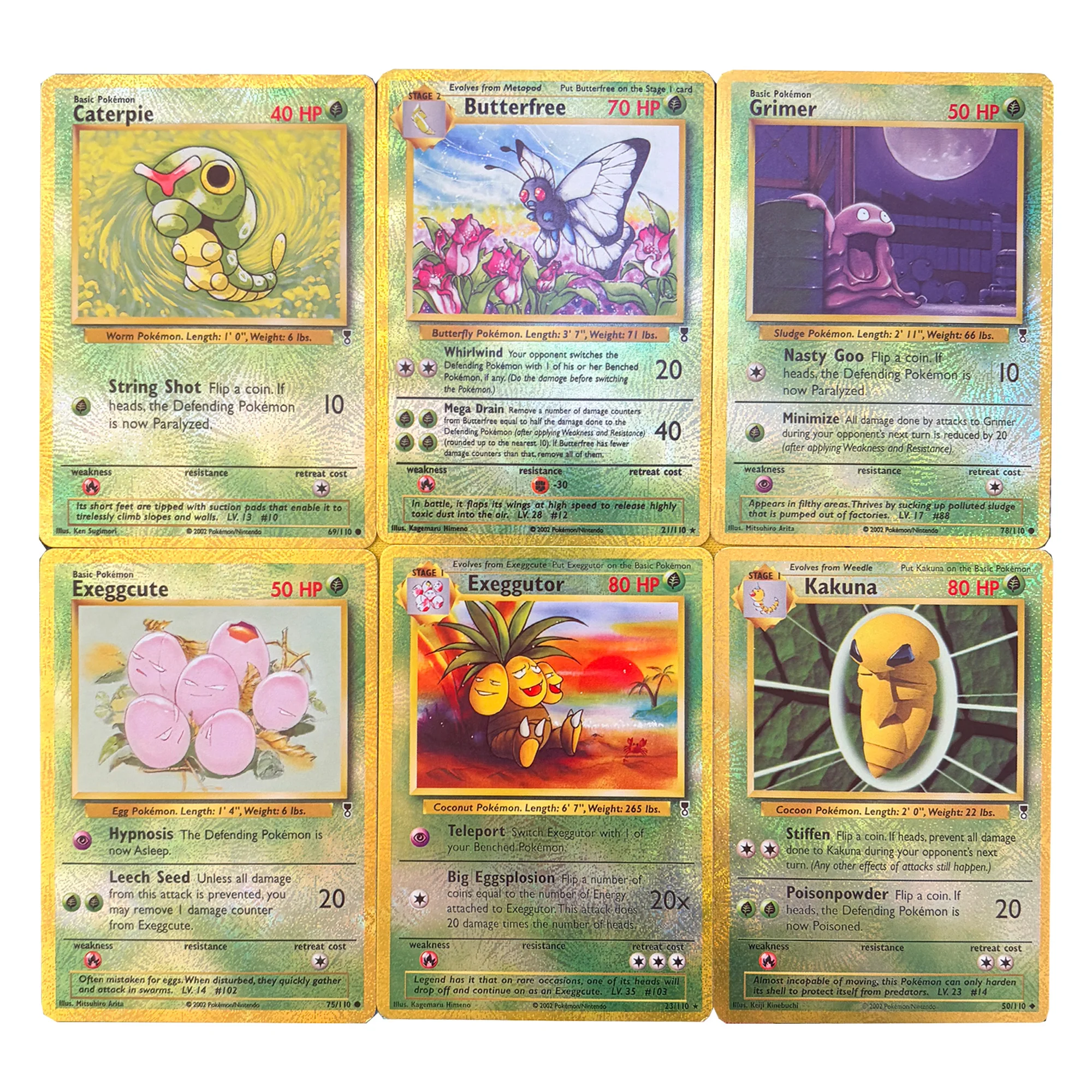 

Diy Ptcg Grass Type Grimer Коллекционная карта Преломление цвета Flash Ограниченное мастерство Ptcg Butterfree Аниме карты Подарочные игрушки