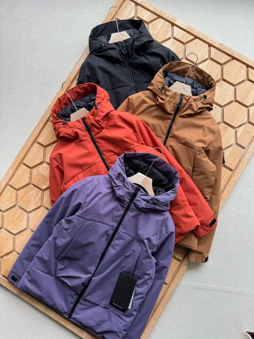 

Outdoor Windproof Waterproof Thiened Cotton Jaet Men's Winter Warm Hat Coat Faionable Casual Long Sve Pure Color