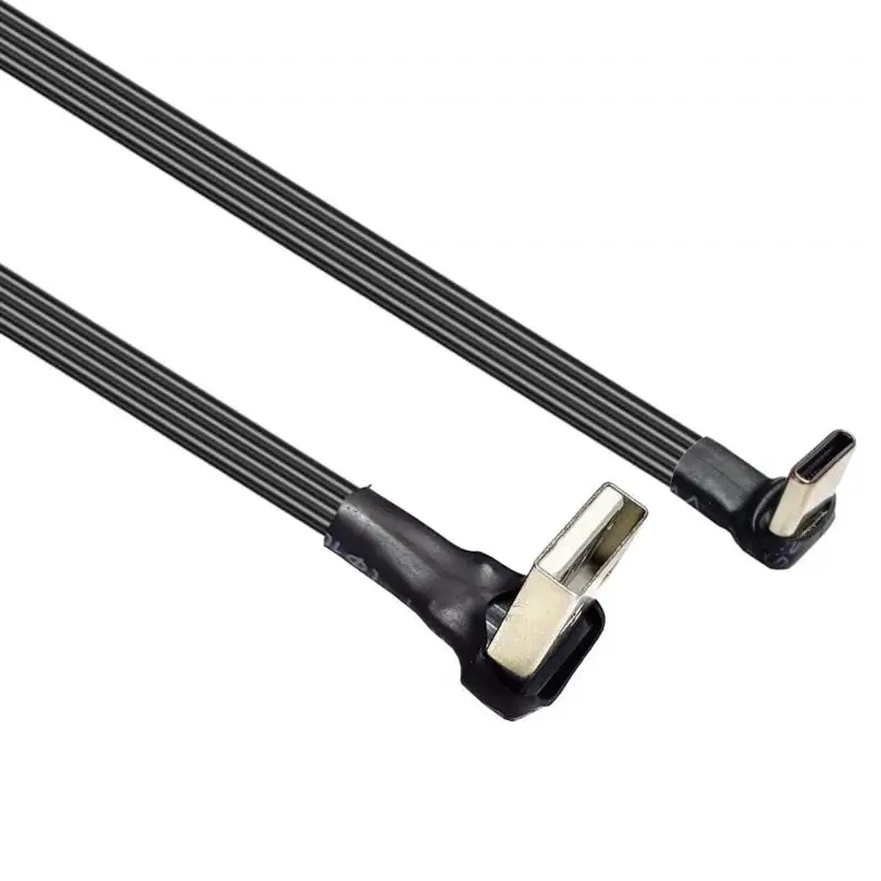 L4MD USB C Kabel Typ C Ladung schnelles rechter USB auf USB C -Kabelunterstützung 480 Mbit / s Daten und 10W – Detail 4