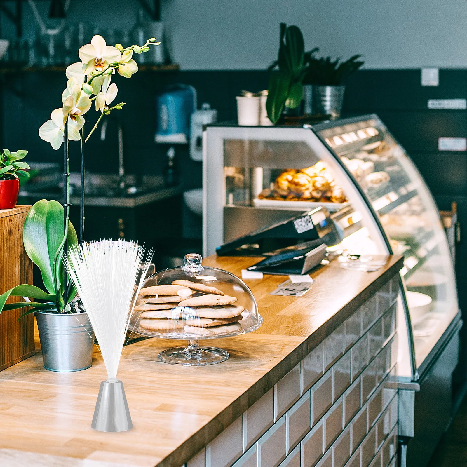 Lampu Led Yang Dioperasikan dengan Serat Optik Berubah Warna Dekoratif untuk Pesta Pernikahan Natal Penggunaan Rumah Kantor Hijau Merah