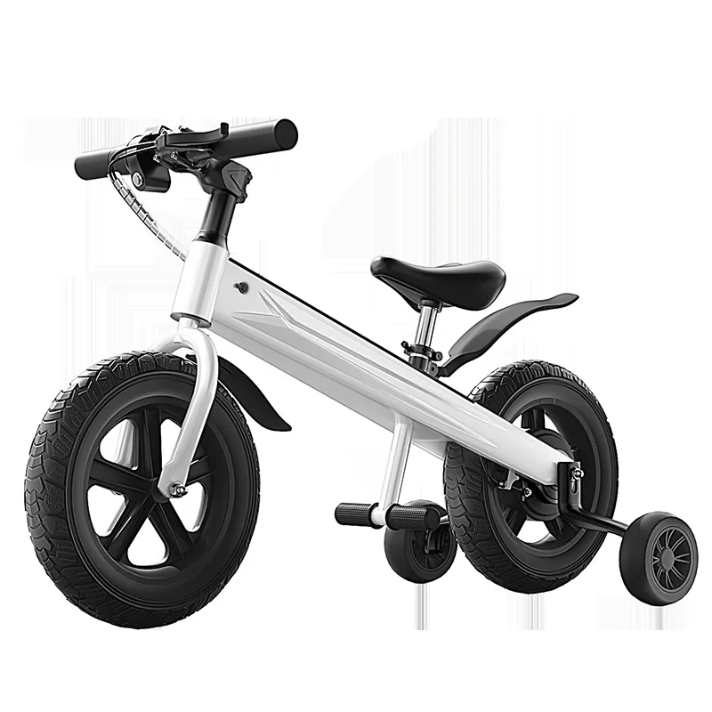 New Children Electric Balance Bike With Adjustable Speed Electric Assist 12-inch Tires Carbon Steel Frame For Boys Girls