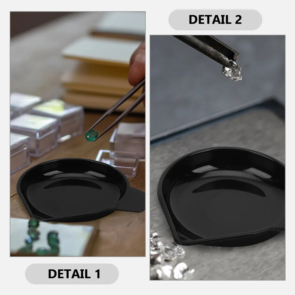 10 قطعة صواني بلاستيكية مقياس رقمي مقلاة وزن لمختبر مسحوق استخدام طبق وزن قابل للتكديس لوحة وزن متينة للتدريس #2