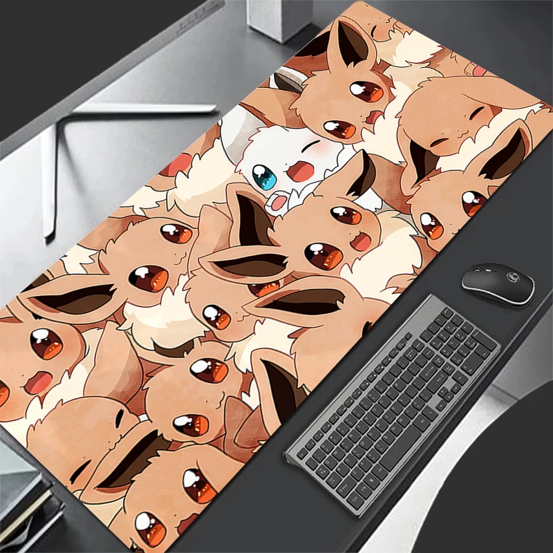 ゲーミングキーボードラグラップトップ日本アニメゲンガーマウスパッドコンピュータアクセサリーP-pokemonSデスクマウスマットPCゲーマーキャビネットマウスパッド