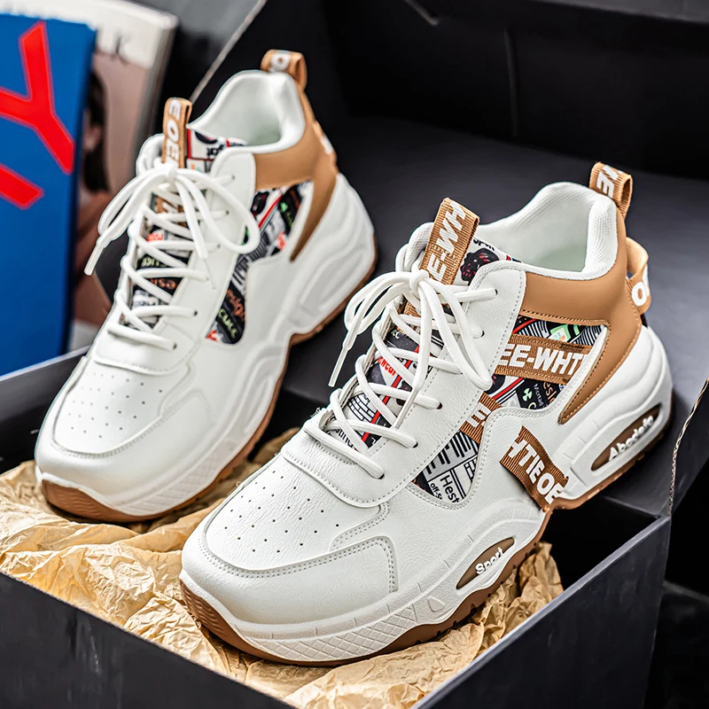 2026 Luxury Men's Vulcanized Shoes Autumn Casual Sneaker for Men Outdoor Running Platform Designer Skateboard Tenis Masculino