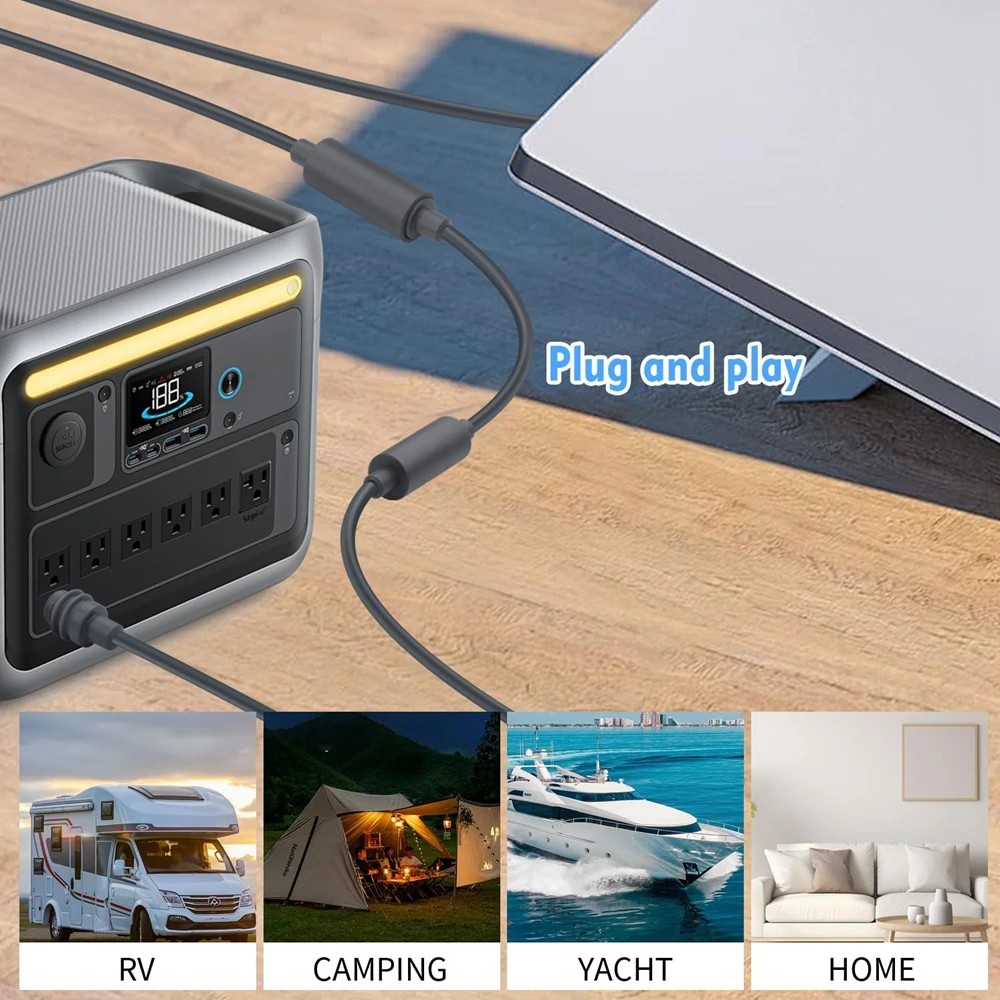 For Starlink Mini Extension Cable DC 5.5 * 2.1mm Female to Female Coupler Adapter Power Cable Connector Waterproof Accessories