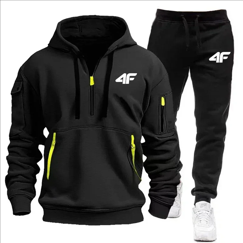

Autumn and Winter Men's Casual Jogging Loose Set, Pullover + Sweatpants, Men's Wear, New Fashionable Daily Outdoor Set