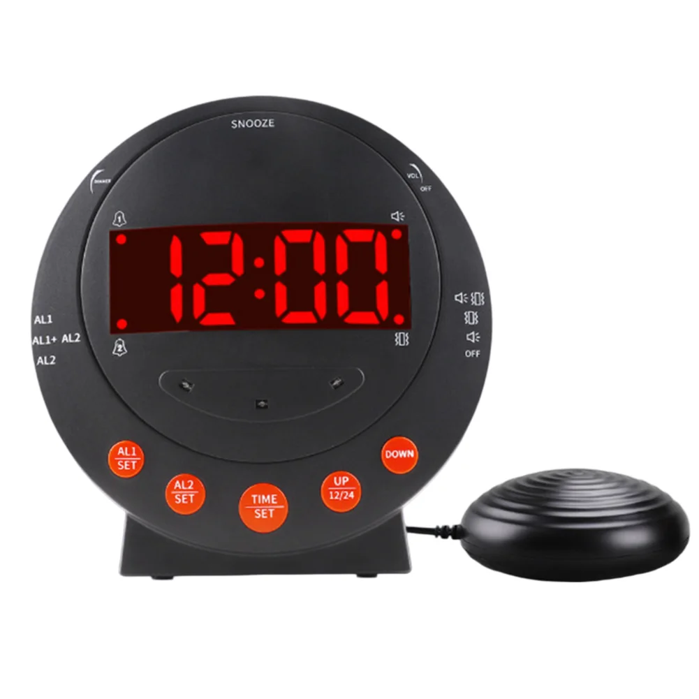 Alarm Clock With Phone Call Reminder Incoming Call Reminder LED Time Display 10.5*3.9*10.5cm Elderly Home Phone