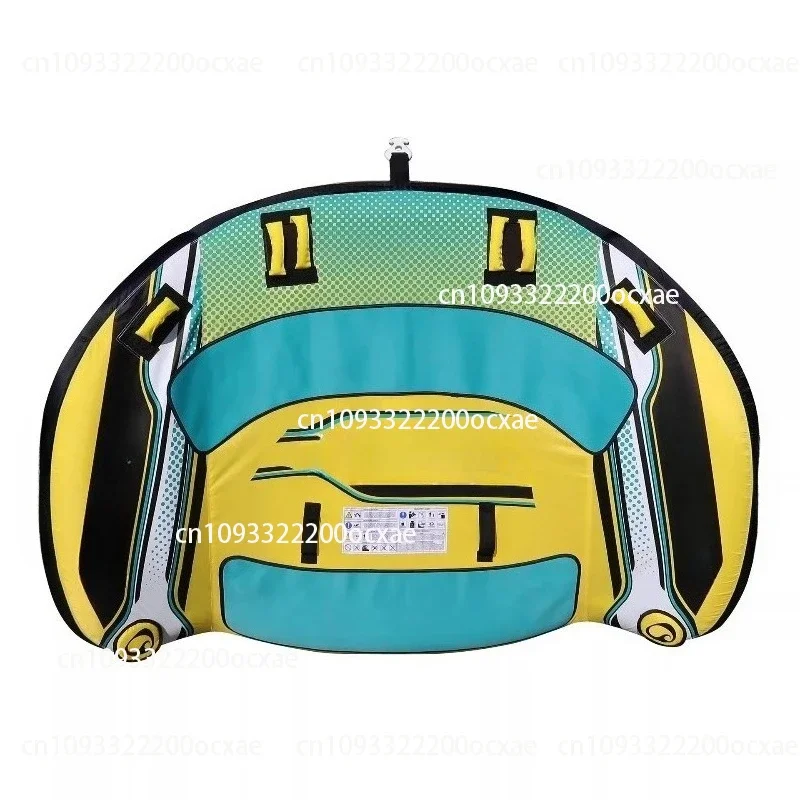 Waterborne Sofa Towing Device, Inflatable Water Skiing Towing Ring, 2-person or 3-person Seat with High Backrest Air Cushion
