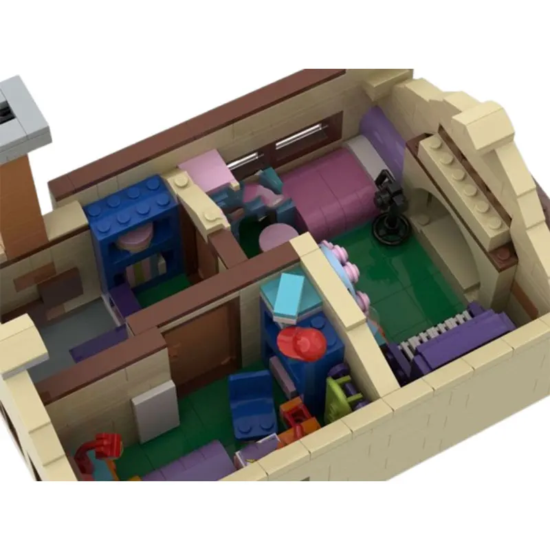 Spot MOC-100451 1384 stücke Haus Kleine Partikel Montage Bausteine Pädagogisches Spielzeug Modell Geschenk Set Ornamente