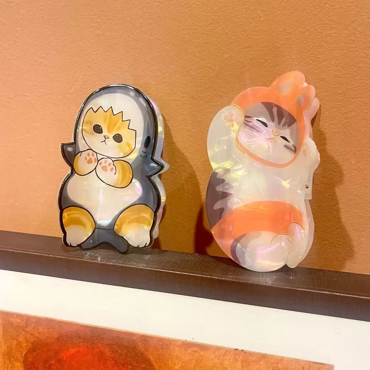 Pinces à cheveux en acétate de chat paresseux, pinces à cheveux de Style japonais, série animale, pinces à cheveux en forme de crabe pour femmes et filles, accessoires pour cheveux, nouvelle collection