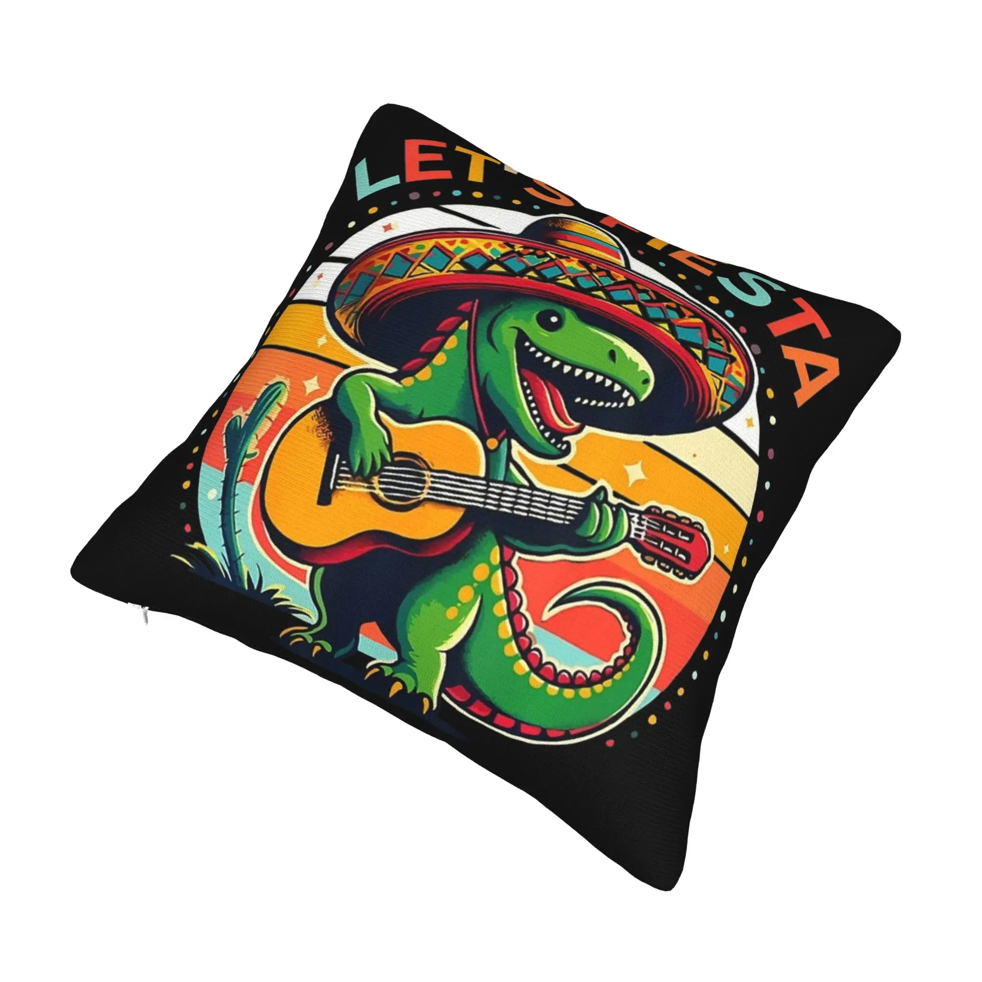 Decorative Pillow Cover Let's Fiesta Cinco De Mayo  Accessories Home  Pillow Case Cover Square Style Multi-Size