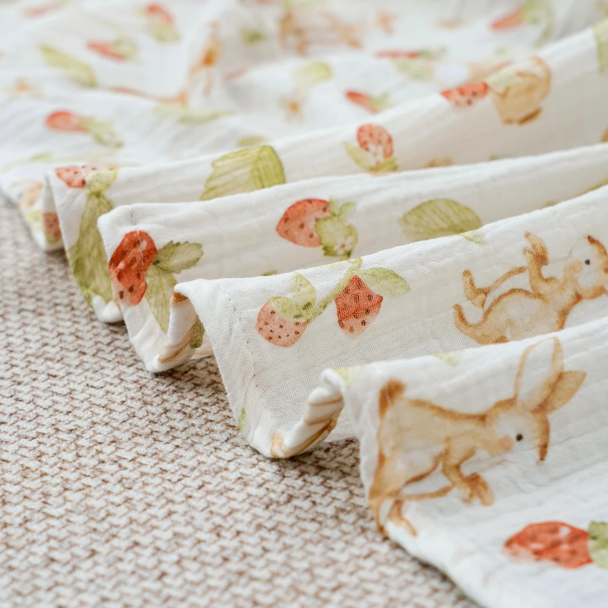 Elinfant 100% القطن الوليد قماط التفاف لينة مريحة منشفة استحمام قماط البطانيات الشاش قماط البطانيات كريب القماش