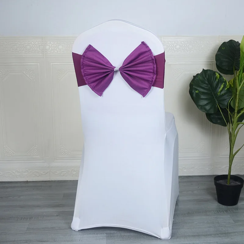 Bandas Borboleta Spandex, Cadeira Sashes, Laço, Adequado para Casamento, Festa de Aniversário, Recepção, Banquete, Decorações de Eventos, 10 pcs, 50 pcs, 100 pcs