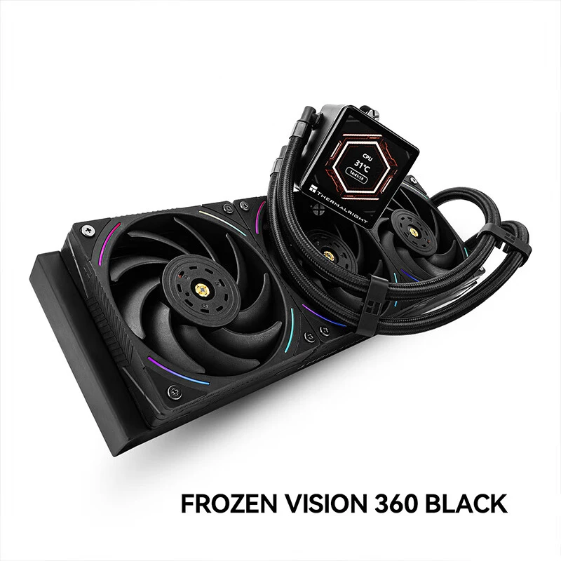 Imagem -05 - Thermalright-tela Quadrada Lcd Resfriada a Água Integrada Aio Cpu Liquid Cooling Am5 Visão Frozen 240 360 Cpu Branco All-in1