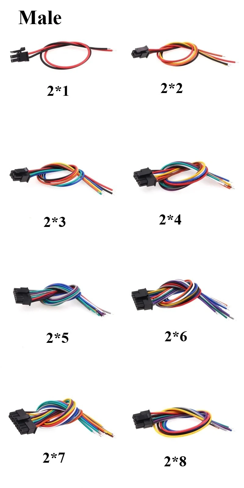

5PCS Molex 3.0MM Cables 20cm 22AWG Small 5557 5559 Male Female Air Docking Electronic Cable, MX3.0 43025 Terminal Line
