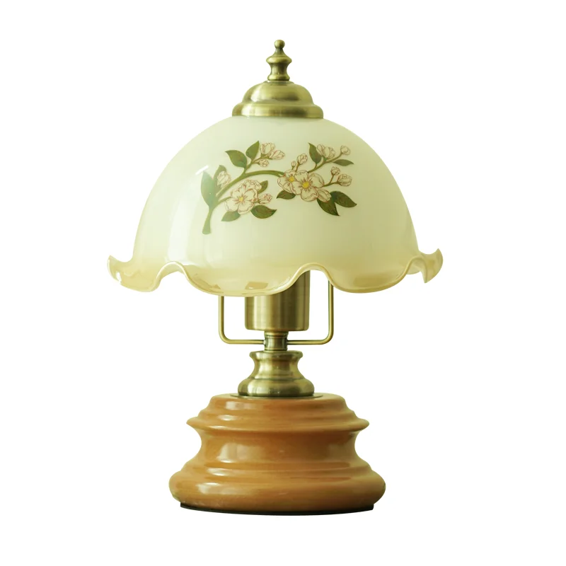 

Китайская спальня, элитная креативная средневековая атмосфера, старая Шанхайская прикроватная лампа, американская ретро элитная скандинавская маленькая настольная лампа