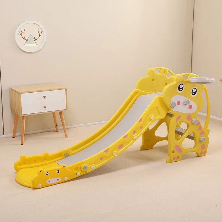 New Children's Indoor Amusement Park Plastic Slide Baby Home Gift Slide Swing Combination